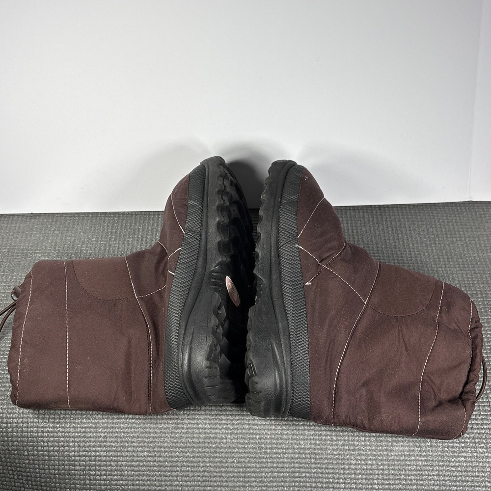 The North Face Nuptse Après Booties Girls Size 5 Brown 600g Insulation Outdoor - Picture 6 of 8